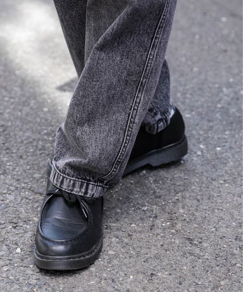 WEGO（ウィゴー）の「WEGO/ケミカルバギーパンツ（デニムパンツ・メンズ・スカイブルー/ブラック系その他・MEDIUM/LARGE）」の10枚目の写真