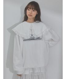 merry jenny | ストライプフリルカラーブラウス(シャツ/ブラウス)