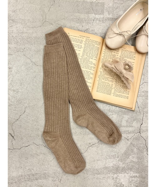 PHILLY（フィリー）の「リブハイソックス（ソックス/靴下・レディース・ブラック/グレー/ベージュ/ホワイト・FREE）」の19枚目の写真