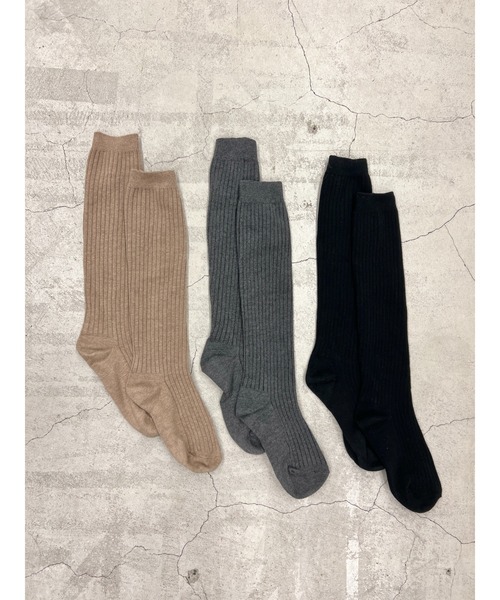 PHILLY（フィリー）の「リブハイソックス（ソックス/靴下・レディース・ブラック/グレー/ベージュ/ホワイト・FREE）」の21枚目の写真
