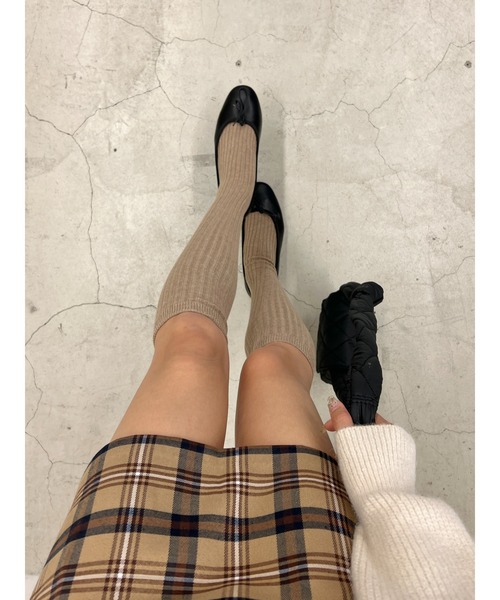 PHILLY（フィリー）の「リブハイソックス（ソックス/靴下・レディース・ブラック/グレー/ベージュ/ホワイト・FREE）」の16枚目の写真