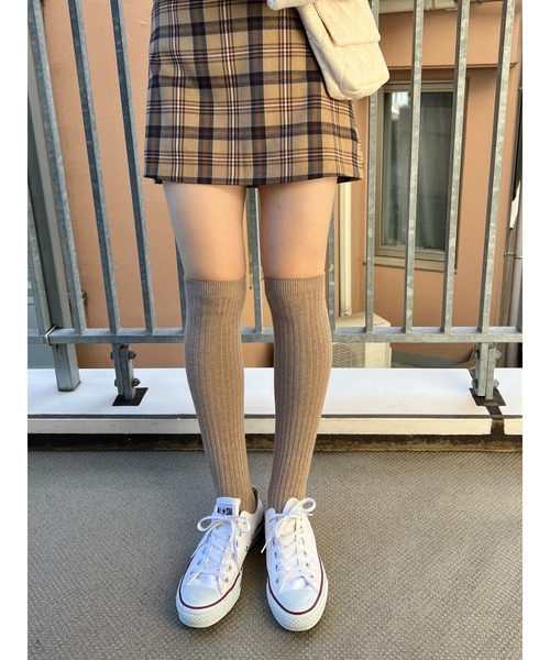 PHILLY（フィリー）の「リブハイソックス（ソックス/靴下・レディース・ブラック/グレー/ベージュ/ホワイト・FREE）」の11枚目の写真