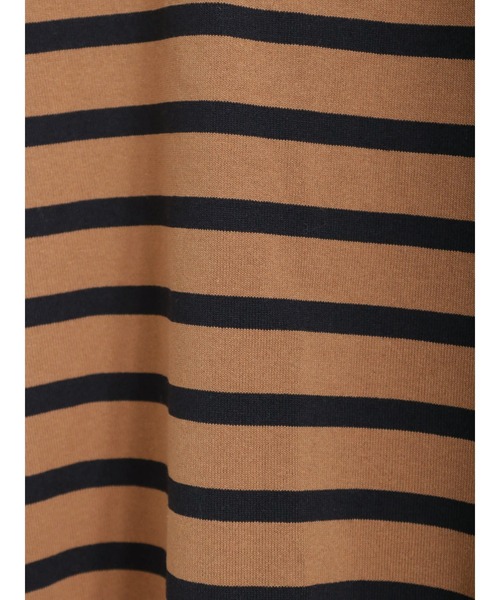 Samansa Mos2（サマンサ モスモス）の「バスクボーダーTシャツ（Tシャツ/カットソー・レディース・グリーン/ブラウン/オフホワイト・ﾌﾘ-）」の21枚目の写真