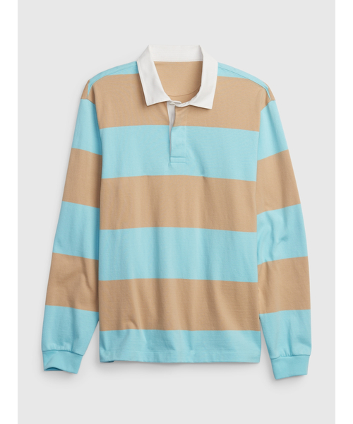 GAP（ギャップ）の「ストライプ ラグビー ポロシャツ（ポロシャツ・メンズ・ブルー系その他2/ブルー系その他/イエロー/ブルー・XS/S/L/XL/M）」の12枚目の写真