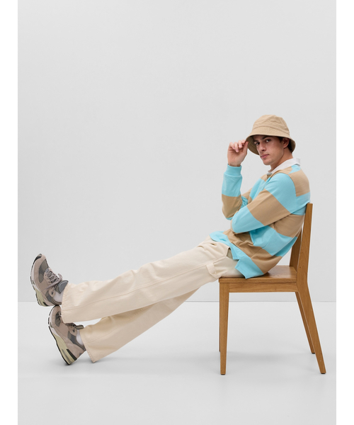 GAP（ギャップ）の「ストライプ ラグビー ポロシャツ（ポロシャツ・メンズ・ブルー系その他2/ブルー系その他/イエロー/ブルー・XS/S/L/XL/M）」の5枚目の写真
