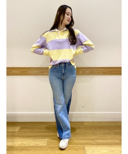 GAP（ギャップ）の「ストライプ ラグビー ポロシャツ（ポロシャツ・メンズ・ブルー系その他2/ブルー系その他/イエロー/ブルー・XS/S/L/XL/M）」の9枚目の写真