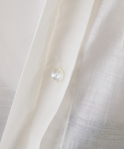 PUAL CE CIN（ピュアルセシン）の「【Du noir】リボン2WAYシアーブラウス（シャツ/ブラウス・レディース・オフホワイト/ブラック・FREE）」の12枚目の写真