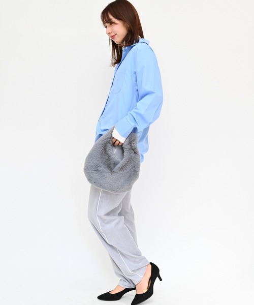 Alite cloth(アリーテクロス)の「ベロアスウェットパンツ(スウェットパンツ・レディース・グレー/Black・XL/M/L)」の4枚目の写真