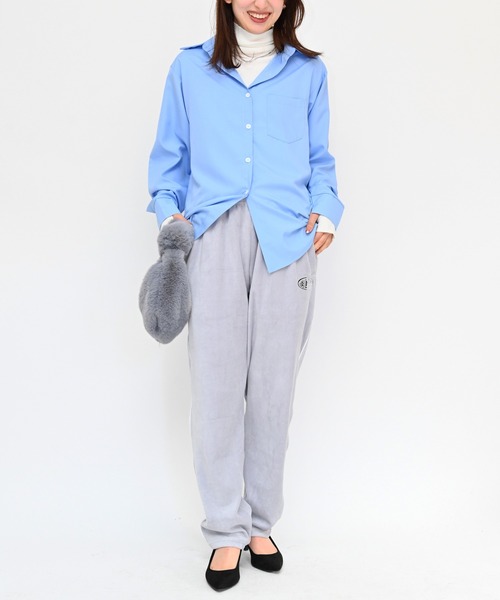 Alite cloth(アリーテクロス)の「ベロアスウェットパンツ(スウェットパンツ・レディース・グレー/Black・XL/M/L)」の5枚目の写真