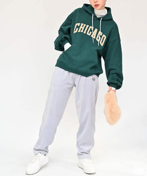 Alite cloth(アリーテクロス)の「ベロアスウェットパンツ(スウェットパンツ・レディース・グレー/Black・XL/M/L)」の6枚目の写真