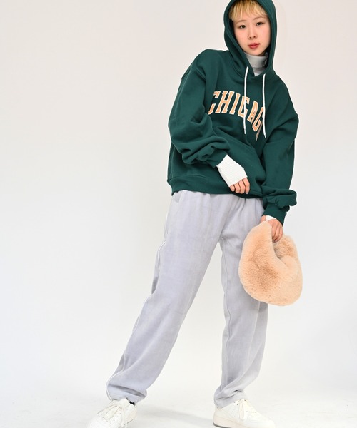 Alite cloth(アリーテクロス)の「ベロアスウェットパンツ(スウェットパンツ・レディース・グレー/Black・XL/M/L)」の9枚目の写真