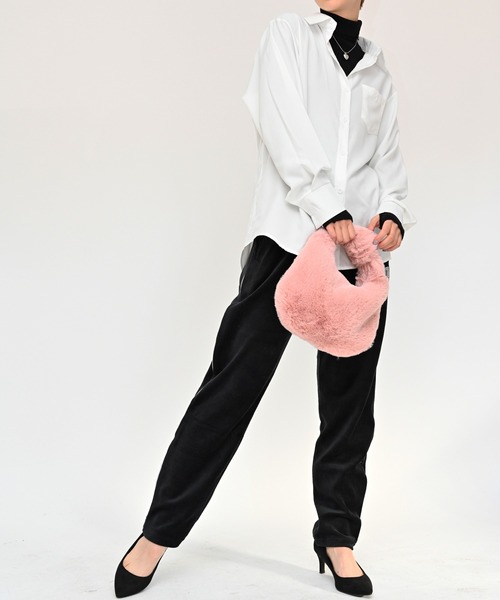 Alite cloth(アリーテクロス)の「ベロアスウェットパンツ(スウェットパンツ・レディース・グレー/Black・XL/M/L)」の11枚目の写真