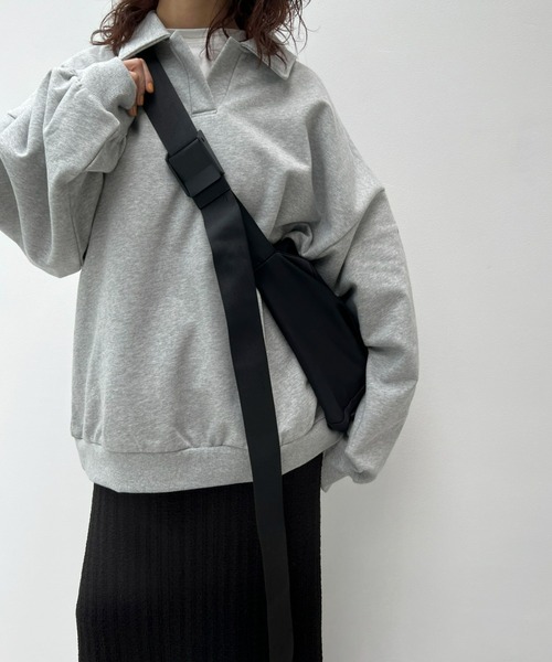 y/m（イム）の「スクエアナイロンショルダーBAG（ショルダーバッグ・レディース・ブラック・FREE）」の13枚目の写真