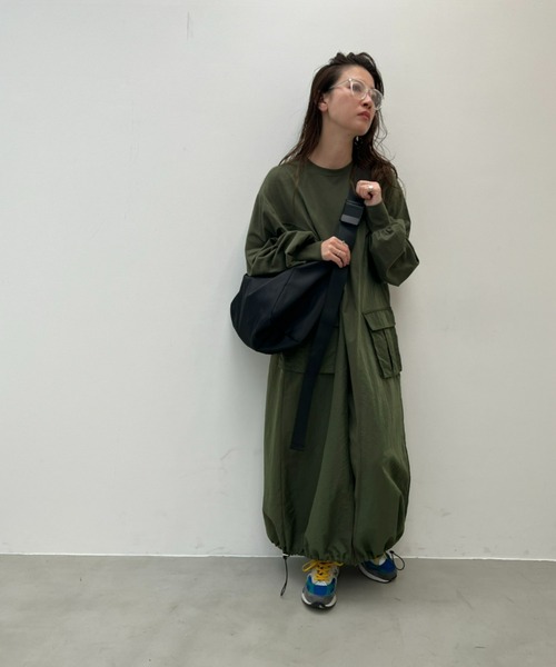 y/m（イム）の「スクエアナイロンショルダーBAG（ショルダーバッグ・レディース・ブラック・FREE）」の20枚目の写真