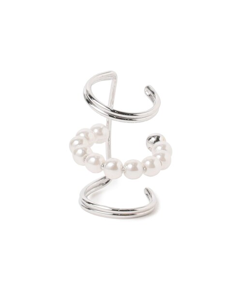 Ray BEAMS（レイビームス）の「Chalulu / 3連 イヤーカフ（イヤーカフ・レディース・シルバー/ゴールド・ONE SIZE）」の2枚目の写真