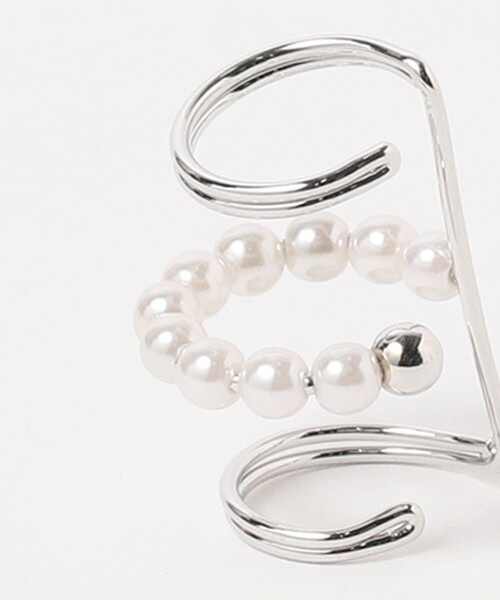 Ray BEAMS（レイビームス）の「Chalulu / 3連 イヤーカフ（イヤーカフ・レディース・シルバー/ゴールド・ONE SIZE）」の4枚目の写真