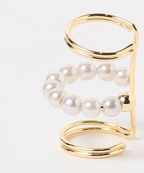 Ray BEAMS（レイビームス）の「Chalulu / 3連 イヤーカフ（イヤーカフ・レディース・シルバー/ゴールド・ONE SIZE）」の5枚目の写真