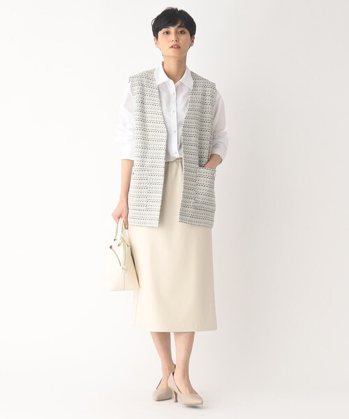 OPAQUE.CLIP(オペークドットクリップ)の「◆パール調ボタンシャツ【guldgan/ガルドギャン】(シャツ/ブラウス・レディース・ホワイト系/ブルー系2/ライトブルー/ブルー系7・38/40)」の7枚目の写真