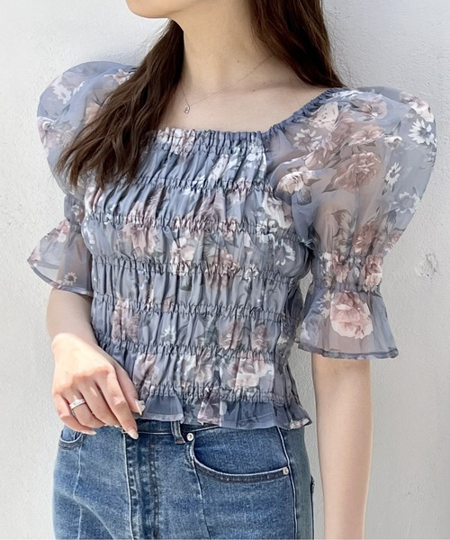 one way（ワンウェイ）の「シアーシャーリングブラウス（シャツ/ブラウス・レディース・ホワイト/ブラック/ベージュ系その他/ブルー系その他/グリーン・FREE）」の21枚目の写真