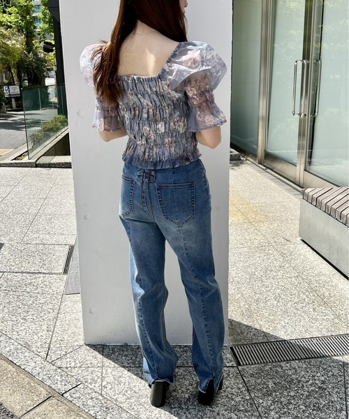 one way（ワンウェイ）の「シアーシャーリングブラウス（シャツ/ブラウス・レディース・ホワイト/ブラック/ベージュ系その他/ブルー系その他/グリーン・FREE）」の18枚目の写真