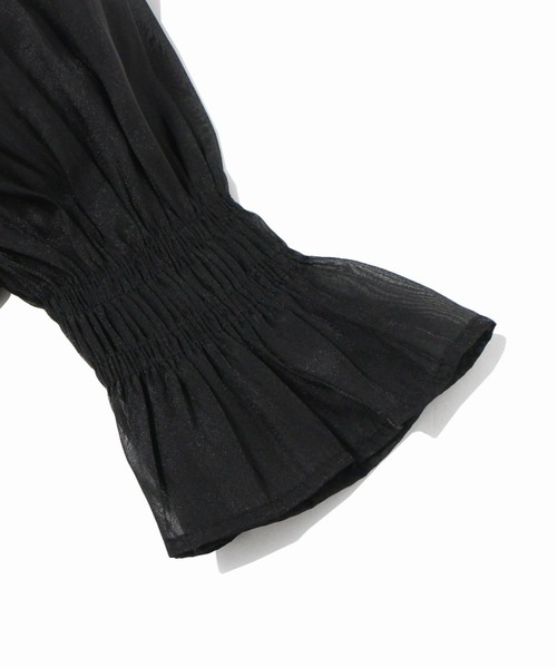 one way（ワンウェイ）の「シアーシャーリングブラウス（シャツ/ブラウス・レディース・ホワイト/ブラック/ベージュ系その他/ブルー系その他/グリーン・FREE）」の20枚目の写真