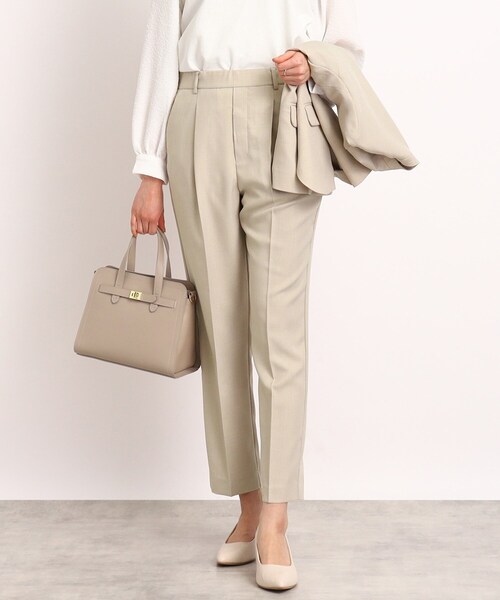 DRESKIP(ドレスキップ)の「◆【セットアップ可能】ツイルテーパードパンツ(その他パンツ・レディース・ブラック/サンドベージュ・02/03/04)」の1枚目の写真