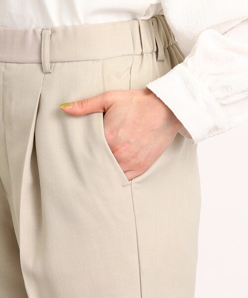 DRESKIP(ドレスキップ)の「◆【セットアップ可能】ツイルテーパードパンツ(その他パンツ・レディース・ブラック/サンドベージュ・02/03/04)」の3枚目の写真