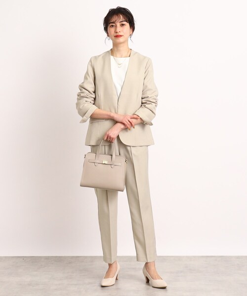 DRESKIP(ドレスキップ)の「◆【セットアップ可能】ツイルテーパードパンツ(その他パンツ・レディース・ブラック/サンドベージュ・02/03/04)」の5枚目の写真