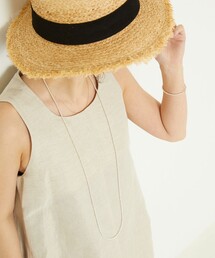 Aresense（アーセンス）の「Harpo/アルポ 43/110cm/3mm round&saucer beads necklace/ナバホパールロングネックレス（ネックレス）」