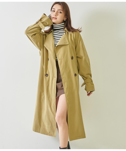 ANAP(アナップ)の「キャンディ袖ビックトレンチコート(トレンチコート・レディース・ベージュ/マスタード/アイボリー・FREE)」の11枚目の写真