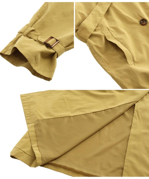 ANAP(アナップ)の「キャンディ袖ビックトレンチコート(トレンチコート・レディース・ベージュ/マスタード/アイボリー・FREE)」の18枚目の写真