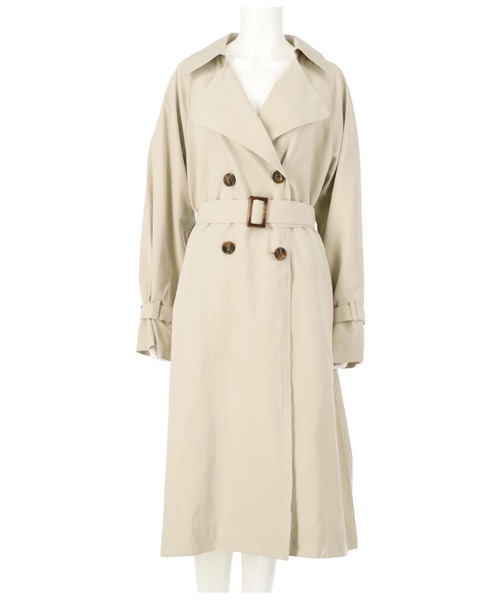 ANAP(アナップ)の「キャンディ袖ビックトレンチコート(トレンチコート・レディース・ベージュ/マスタード/アイボリー・FREE)」の13枚目の写真