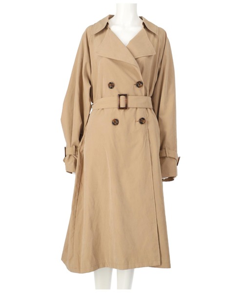 ANAP(アナップ)の「キャンディ袖ビックトレンチコート(トレンチコート・レディース・ベージュ/マスタード/アイボリー・FREE)」の14枚目の写真