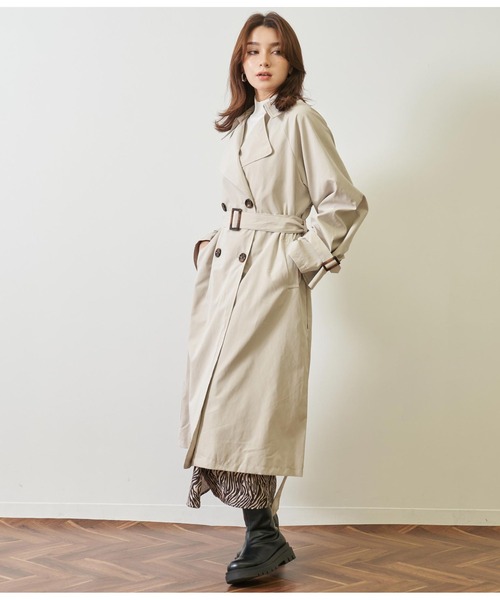 ANAP(アナップ)の「キャンディ袖ビックトレンチコート(トレンチコート・レディース・ベージュ/マスタード/アイボリー・FREE)」の7枚目の写真