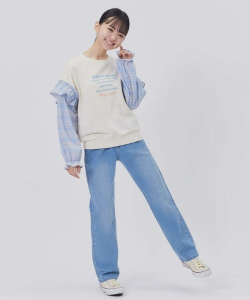 MPS（エムピーエス）の「【MPS】タイトストレートデニムパンツ（デニムパンツ・キッズ・ライトインディゴブルー/ブラック/ダークインディゴブルー/グレー・160/130/140/120/110/150）」の10枚目の写真