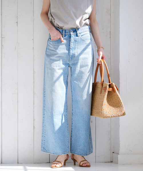 JOURNAL STANDARD（ジャーナルスタンダード）の「■《追加2》12.5ozルーズデニムパンツ（デニムパンツ・レディース・ブルー系その他/サックスブルー・36/38）」の2枚目の写真