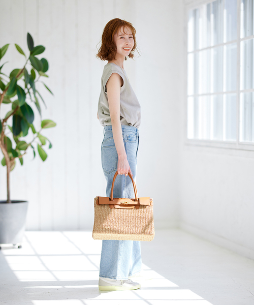 JOURNAL STANDARD（ジャーナルスタンダード）の「■《追加2》12.5ozルーズデニムパンツ（デニムパンツ・レディース・ブルー系その他/サックスブルー・36/38）」の4枚目の写真