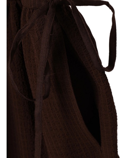 ESCAR（エスカー）の「■ESCAR ドロストギャザーワンピース（ワンピース・レディース・ブラウン/ブラック・FREE）」の16枚目の写真