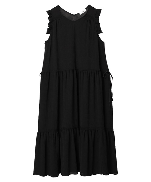 ESCAR（エスカー）の「■ESCAR ドロストギャザーワンピース（ワンピース・レディース・ブラウン/ブラック・FREE）」の10枚目の写真