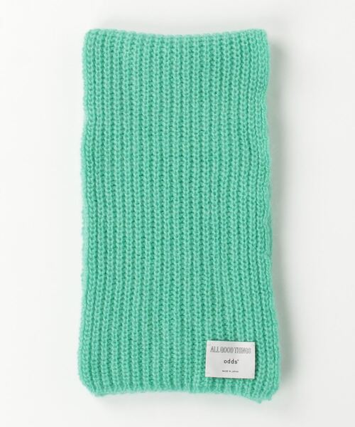 Odds(オッズ)の「ODDS/オッズ PLAIN MUFFLER マフラー(マフラー・レディース・ピンク/グリーン/ブラック・F)」の3枚目の写真