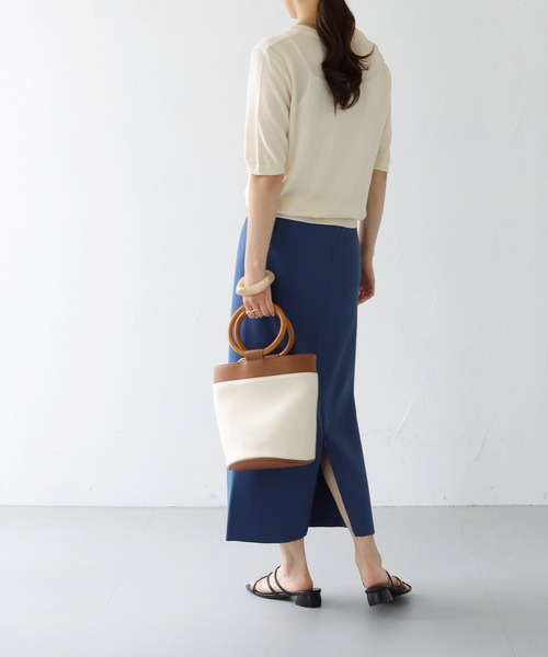 HER CLOSET（ハークローゼット）の「【shemoshelly】WEB限定ポケットデザインサマーニットカーディガントップス 新色追加（カーディガン/ボレロ・レディース・レッド/グリーン/ブルー/アイボリー/ブラック・M）」の18枚目の写真