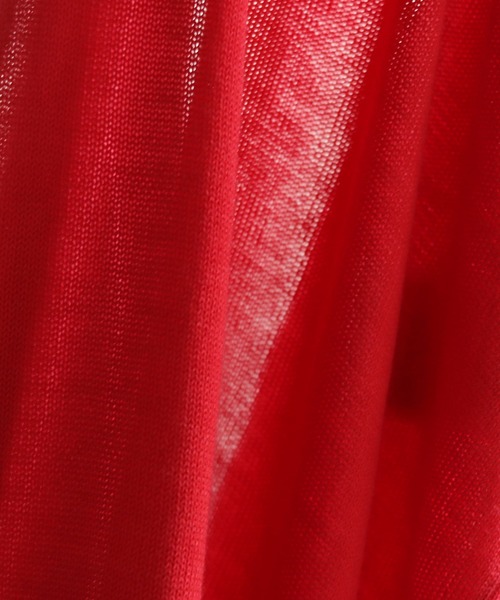 HER CLOSET（ハークローゼット）の「【shemoshelly】WEB限定ポケットデザインサマーニットカーディガントップス 新色追加（カーディガン/ボレロ・レディース・レッド/グリーン/ブルー/アイボリー/ブラック・M）」の8枚目の写真