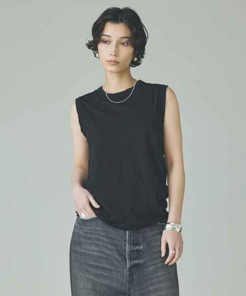 Curensology(カレンソロジー)の「Curensology(カレンソロジー)/<5AWARENESS>ノースリーブTシャツ(Tシャツ/カットソー・レディース・ホワイト/ブラック・FREE)」の18枚目の写真