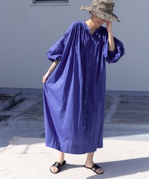 URBAN RESEARCH DOORS | 『WEB/一部店舗限定カラー』コットンボイルギャザーワンピース(ワンピース)