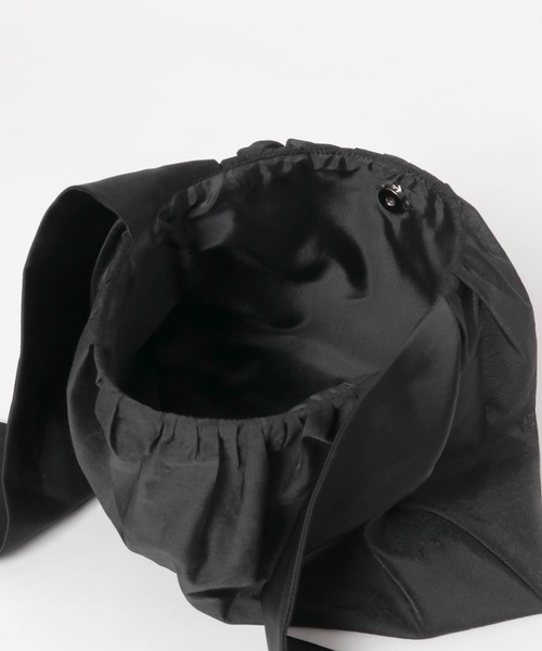 URBAN RESEARCH ROSSO WOMEN(アーバンリサーチ ロッソ)の「kaene オーガンジー重ねリボンバッグ(ハンドバッグ・レディース・ベージュ系その他/ブラック・FREE)」の11枚目の写真