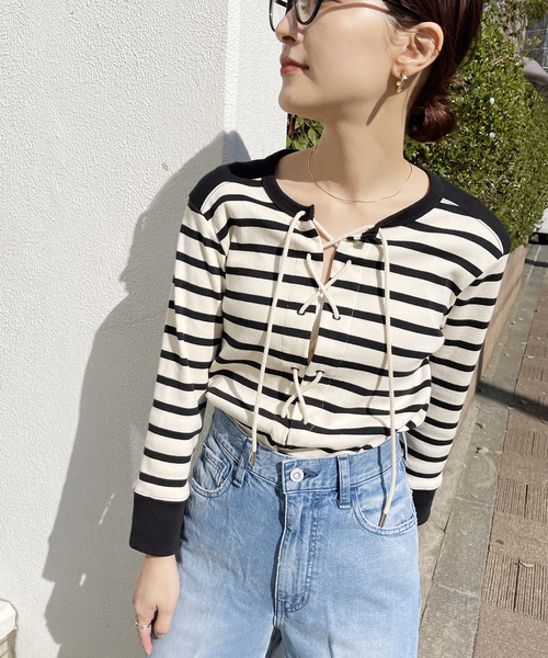 Traditional Weatherwear（トラディショナルウェザーウェア）の「【Traditional Weatherwear】 PIRATE プルオーバー（Tシャツ/カットソー・レディース・ホワイト・SMALL）」の14枚目の写真