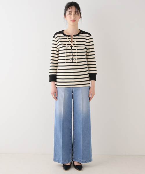 Traditional Weatherwear（トラディショナルウェザーウェア）の「【Traditional Weatherwear】 PIRATE プルオーバー（Tシャツ/カットソー・レディース・ホワイト・SMALL）」の3枚目の写真