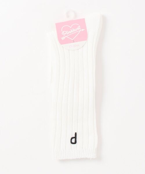 PINKHUNT（ピンクハント）の「PINKHUNT リブ編みクルーソックス 7842（ソックス/靴下・キッズ・グリーン/ブラック/ホワイト・17-20/21-24cm）」の4枚目の写真