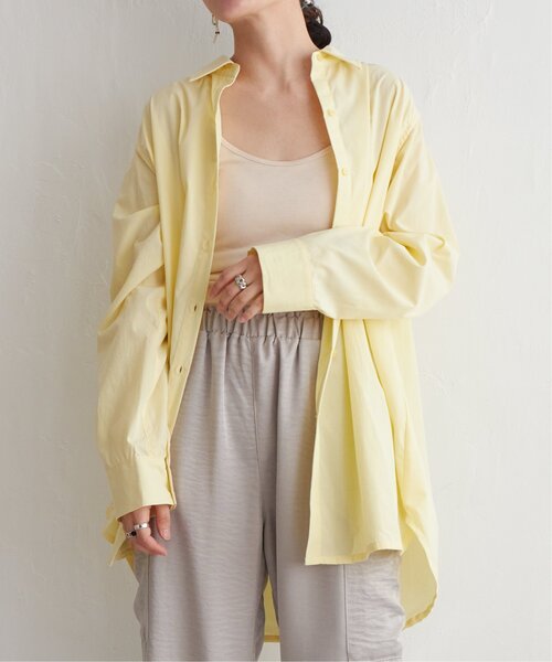 VENCEEXCHANGE(ヴァンスエクスチェンジ)の「マルチウェイショルダーカットシャツ(シャツ/ブラウス・レディース・ブラック/オフホワイト/イエロー・FREE)」の5枚目の写真