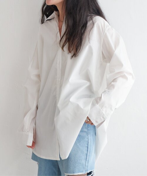 VENCEEXCHANGE(ヴァンスエクスチェンジ)の「マルチウェイショルダーカットシャツ(シャツ/ブラウス・レディース・ブラック/オフホワイト/イエロー・FREE)」の4枚目の写真